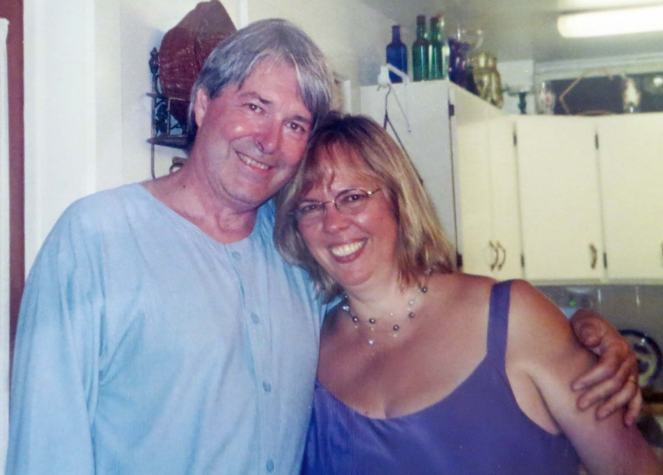 Skip and Rebecca in the kitchen